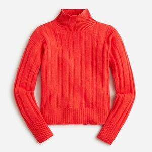 New Jcrew Ribbed‎ mockneck sweater in Supersoft yarn